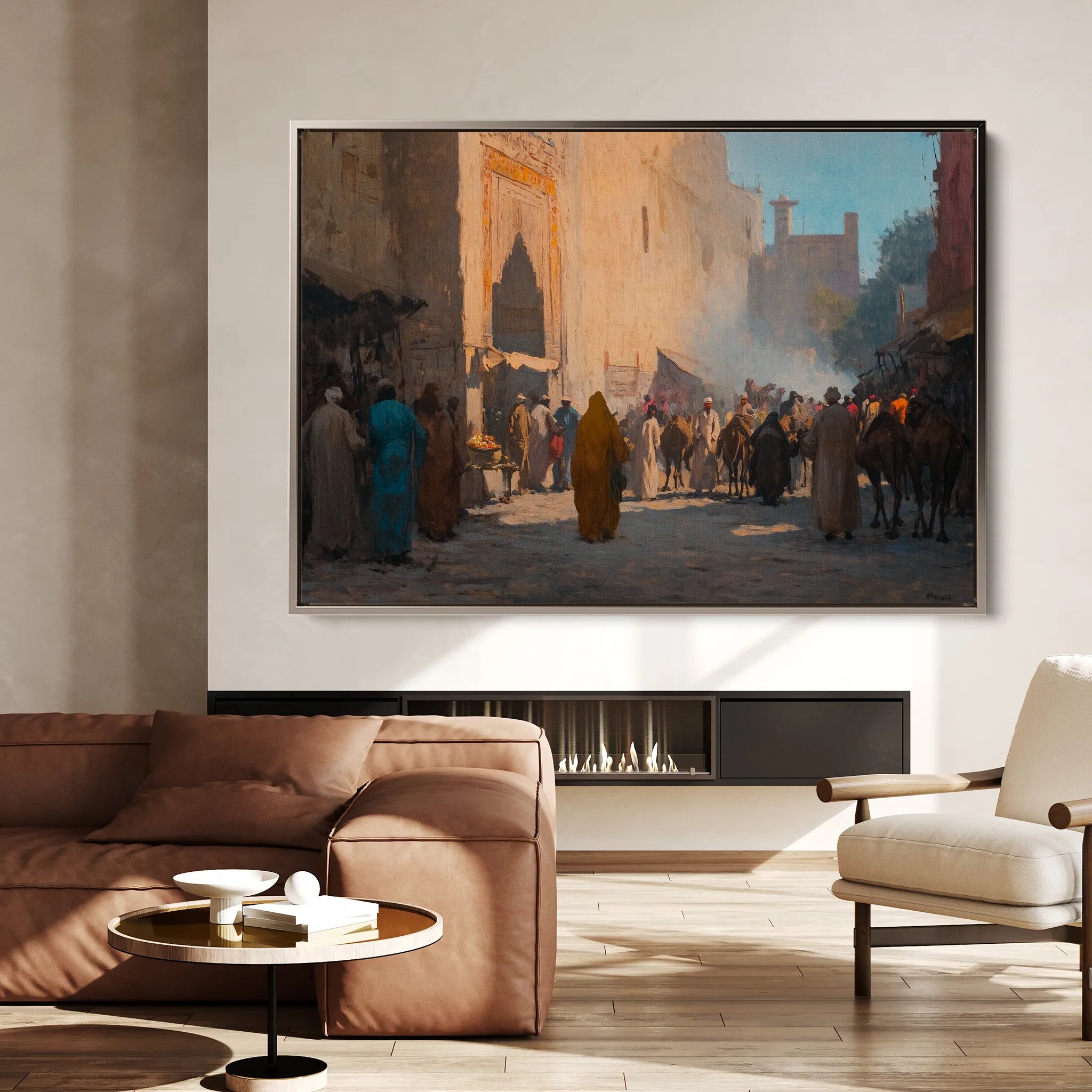 Orientalist 022 Canvas Art 18" x 24" / 45 x 60 cm / Black