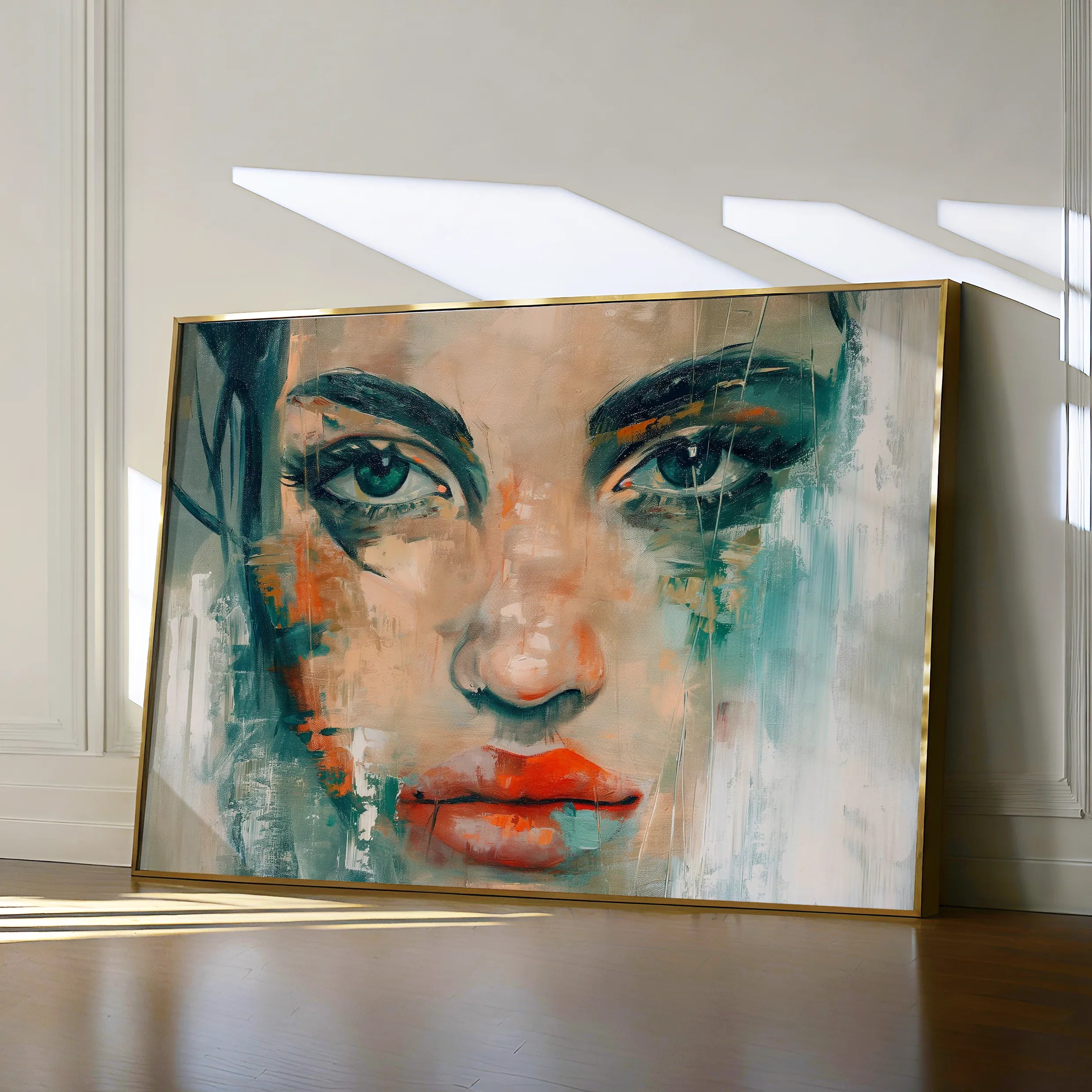 Portrait 022 Canvas Art 18" x 24" / 45 x 60 cm / Black