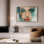 Portrait 022 Canvas Art 18" x 24" / 45 x 60 cm / Black
