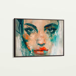 Portrait 022 Canvas Art 18" x 24" / 45 x 60 cm / Black
