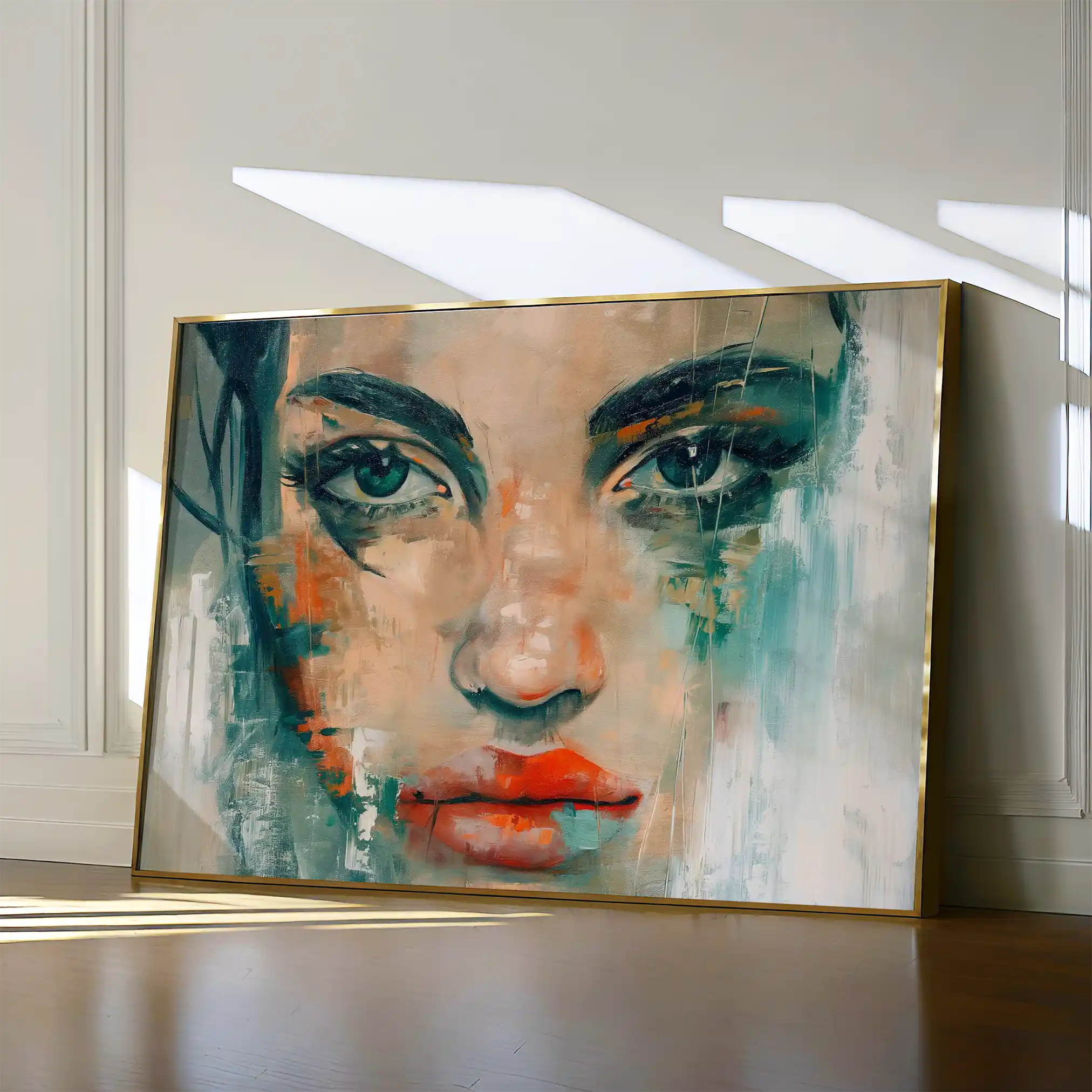 Portrait 022 Canvas Art 60 x 40 cm / Black
