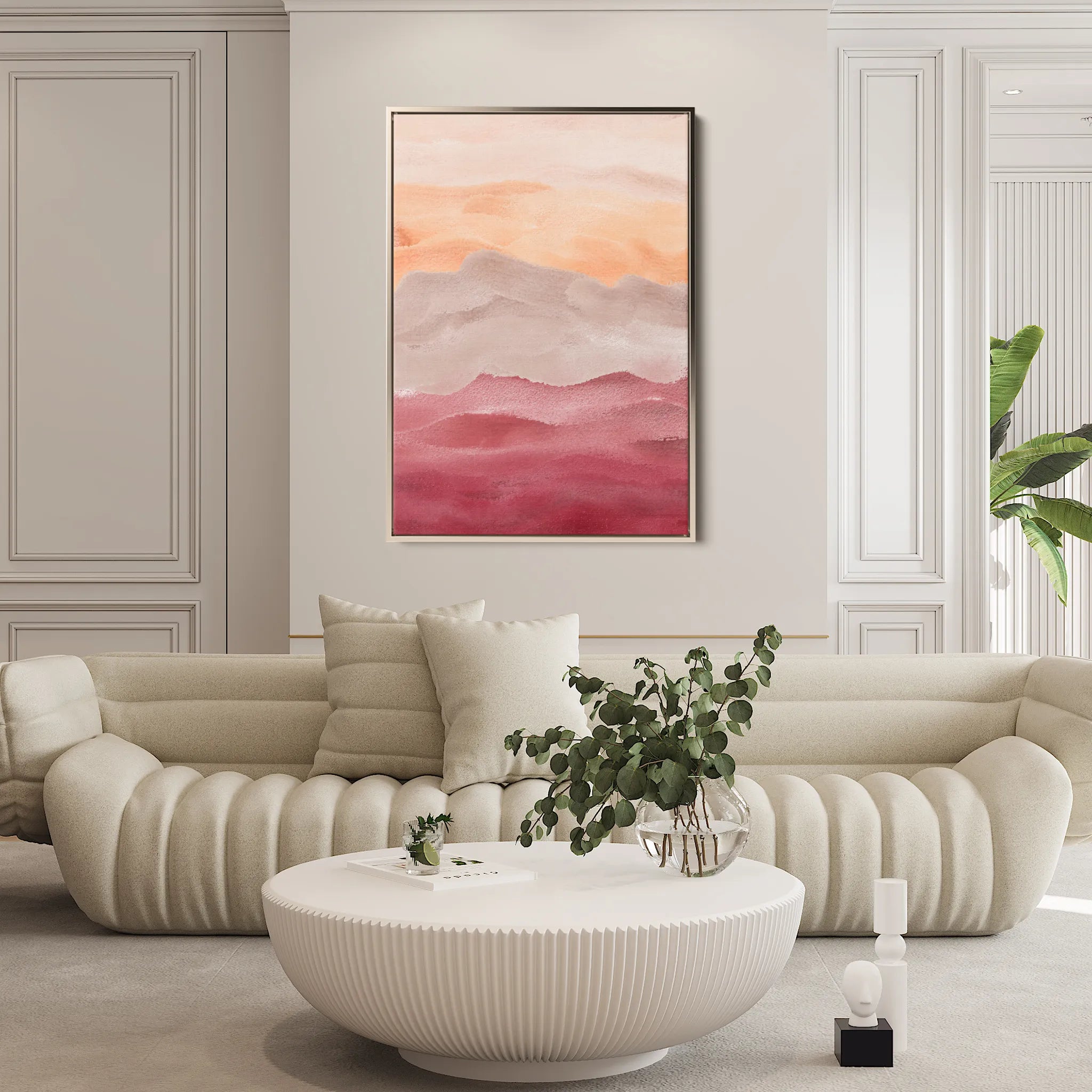 Abstract 023 Canvas Art 18" x 24" / 45 x 60 cm / Black