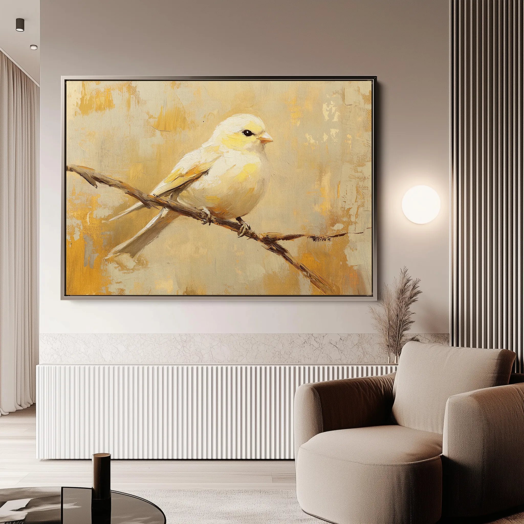 Animals 023 Canvas Art 18" x 24" / 45 x 60 cm / Black