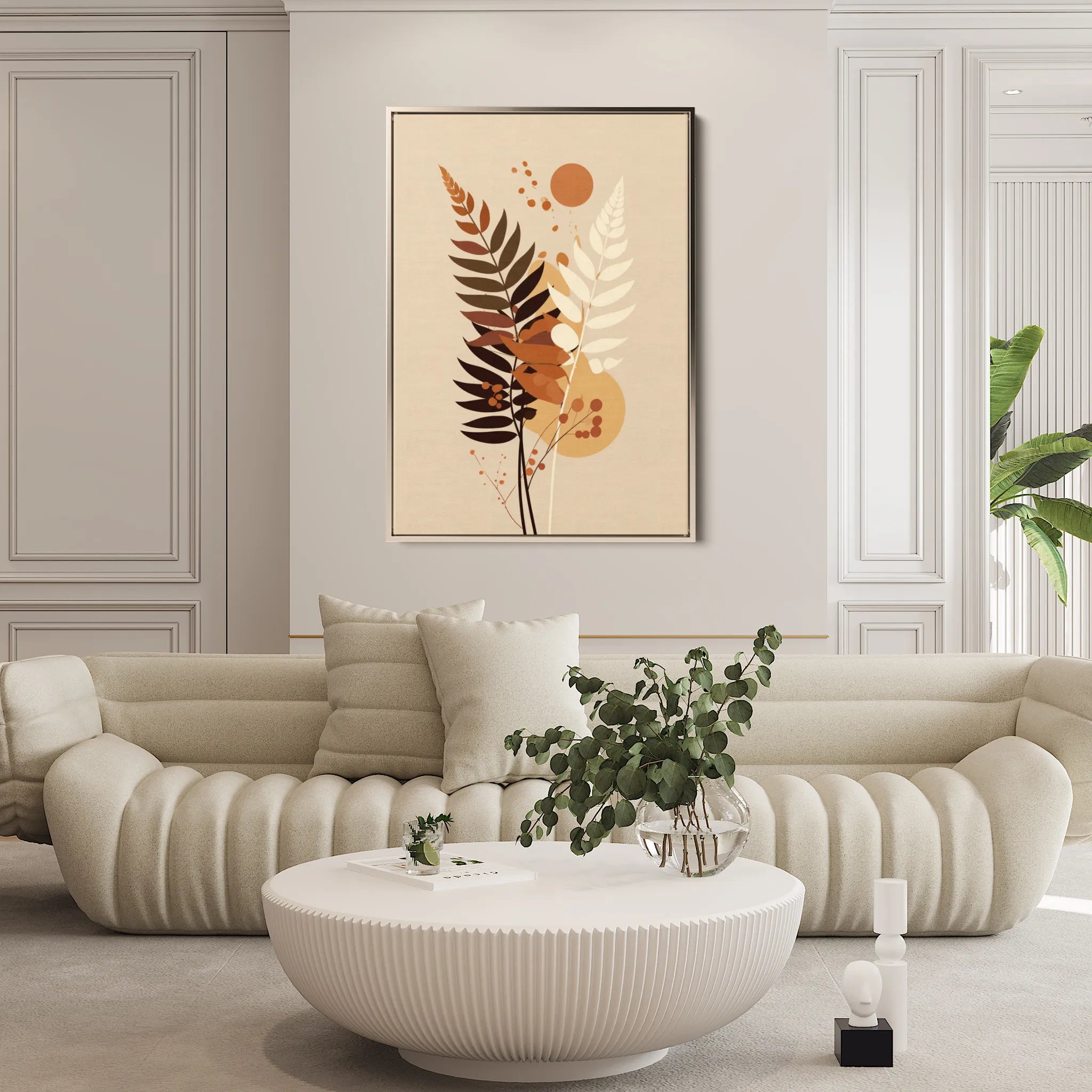 Boho 023 Canvas Art 18" x 24" / 45 x 60 cm / Black