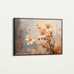 Floral 023 Canvas Art 60 x 40 cm / Black