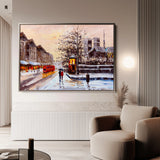 Landscape 023 Canvas Art 18" x 24" / 45 x 60 cm / Black