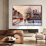 Landscape 023 Canvas Art 18" x 24" / 45 x 60 cm / Black