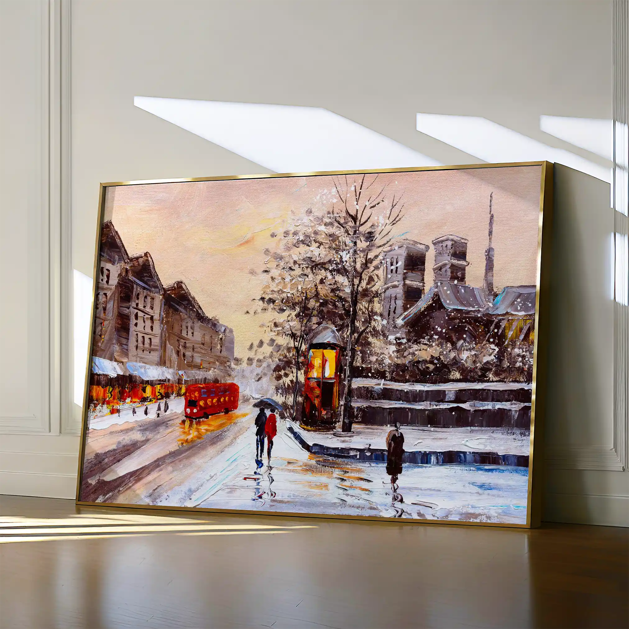 Landscape 023 Canvas Art 60 x 40 cm / Black