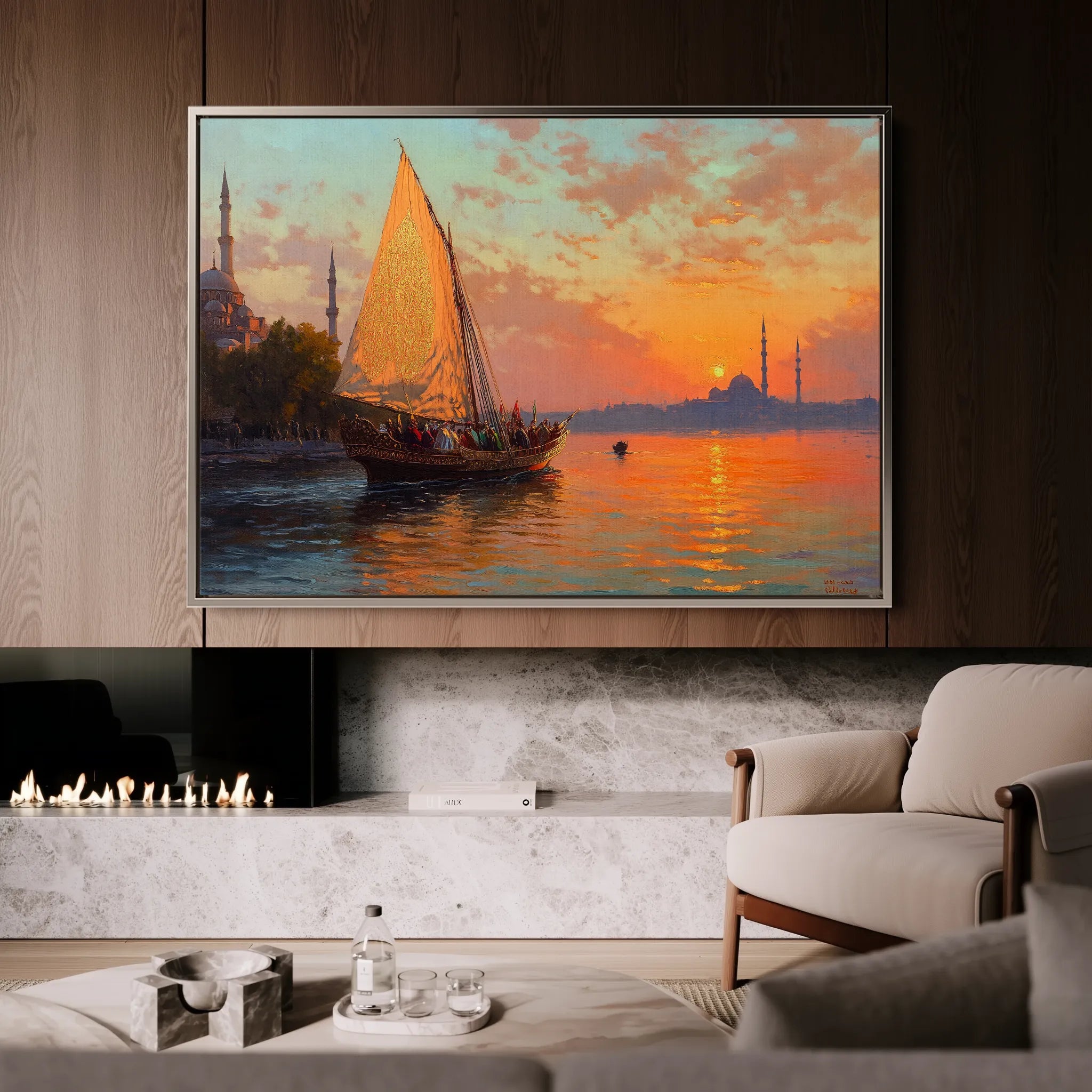 Orientalist 023 Canvas Art 18" x 24" / 45 x 60 cm / Black