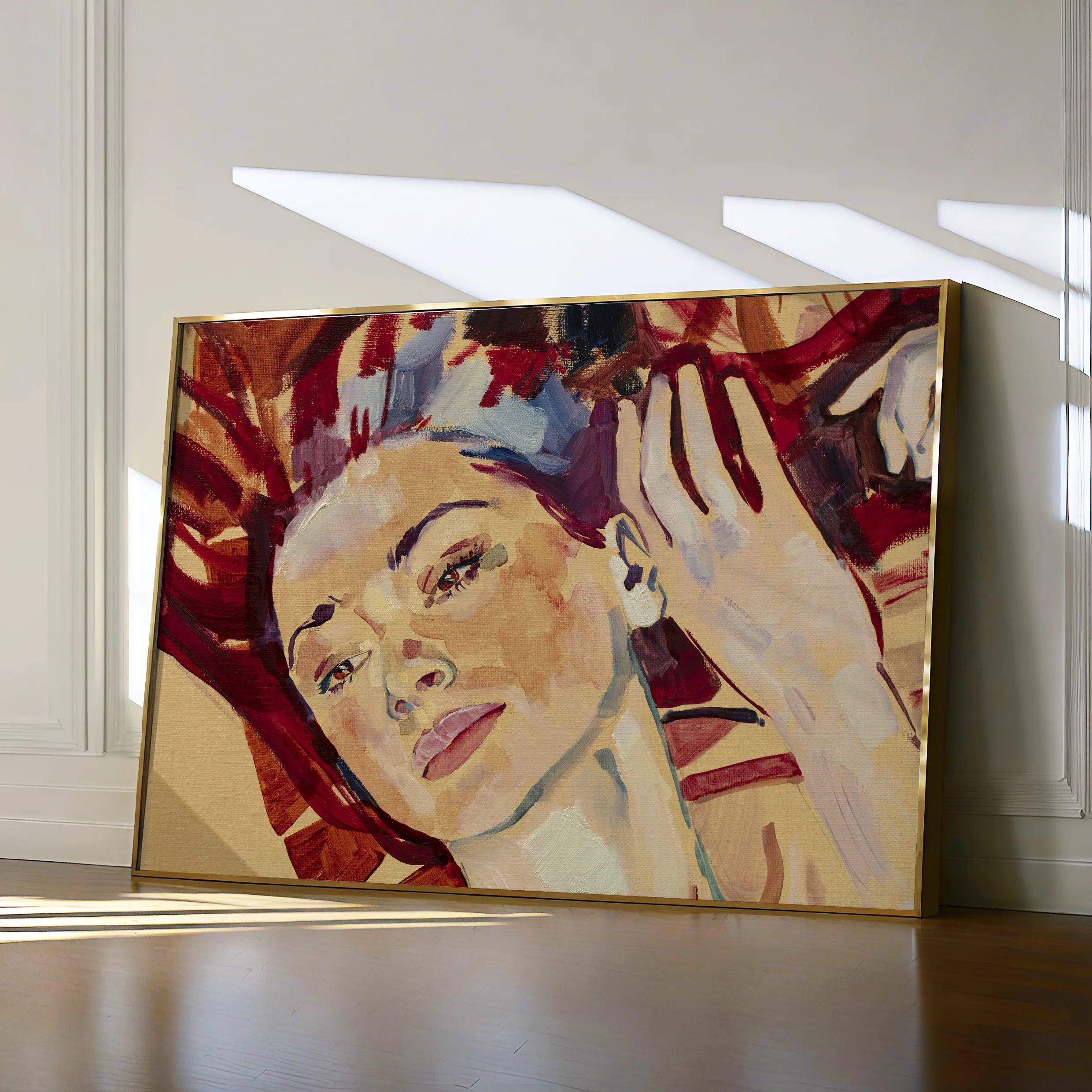 Portrait 023 Canvas Art 18" x 24" / 45 x 60 cm / Black