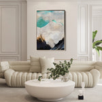 Abstract 024 Canvas Art 18" x 24" / 45 x 60 cm / Black