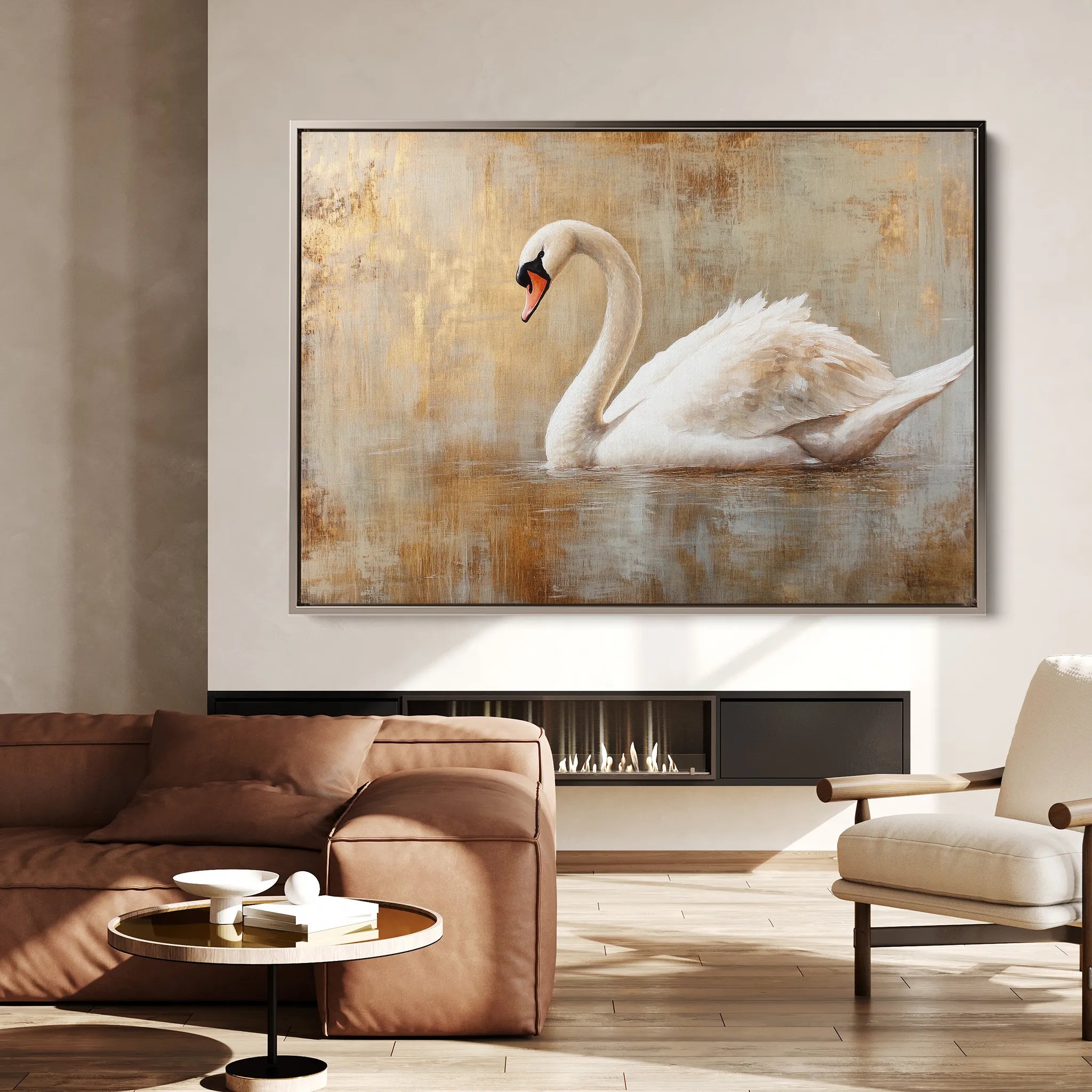 Animals 024 Canvas Art 18" x 24" / 45 x 60 cm / Black