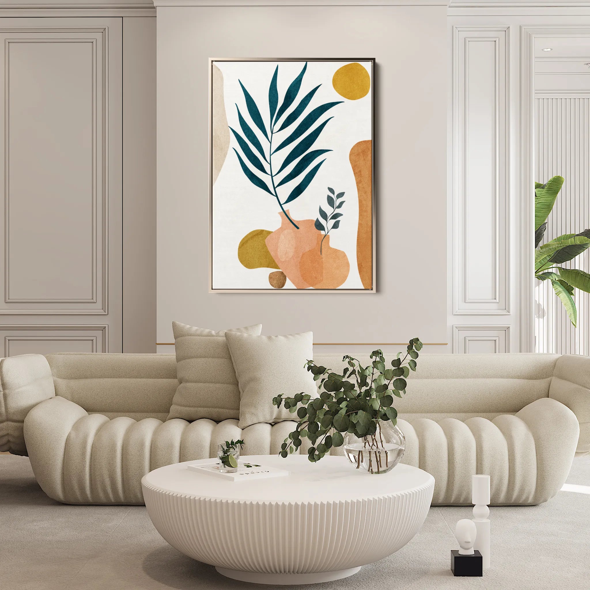 Boho 024 Canvas Art 18" x 24" / 45 x 60 cm / Black