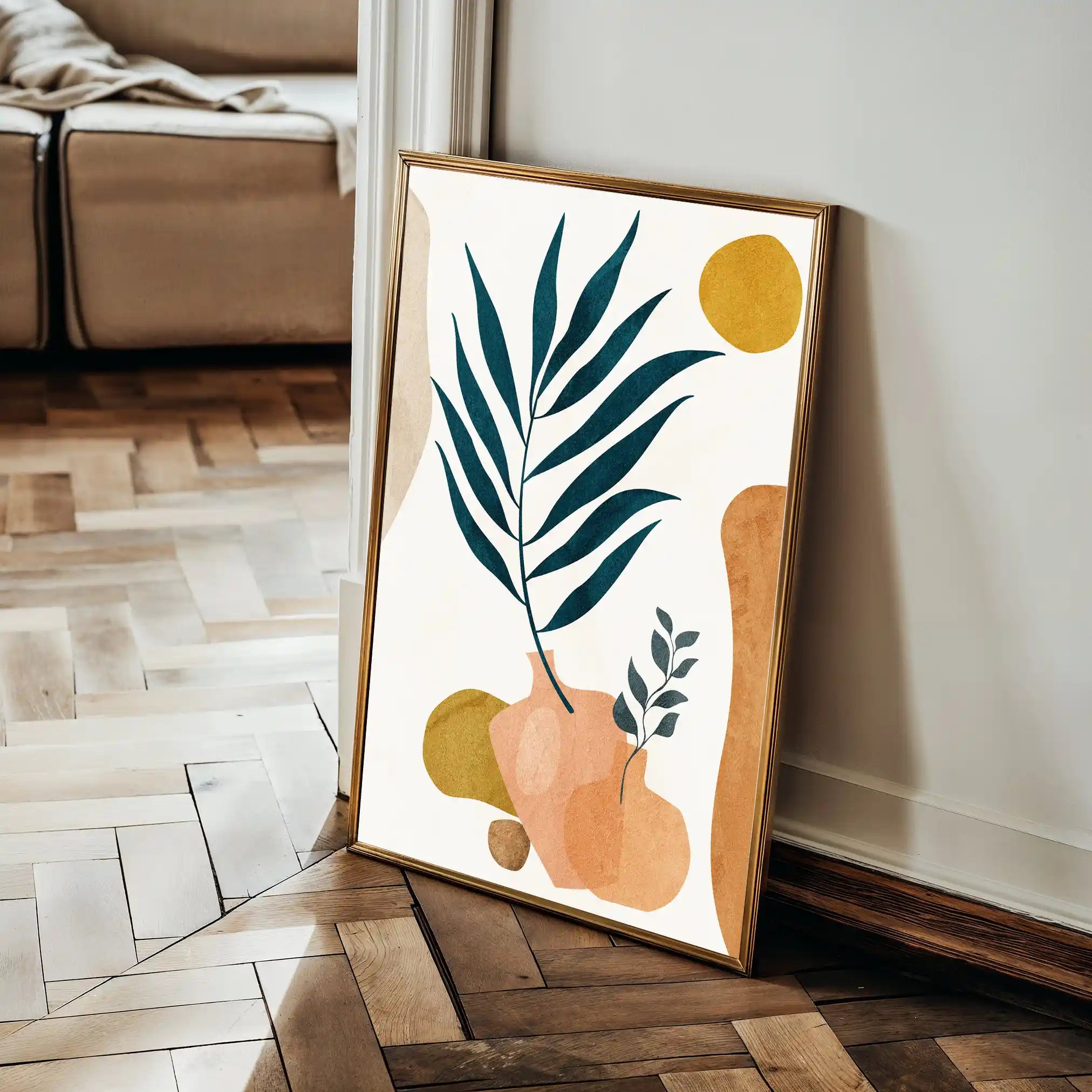 Boho 024 Canvas Art 60 x 40 cm / Black