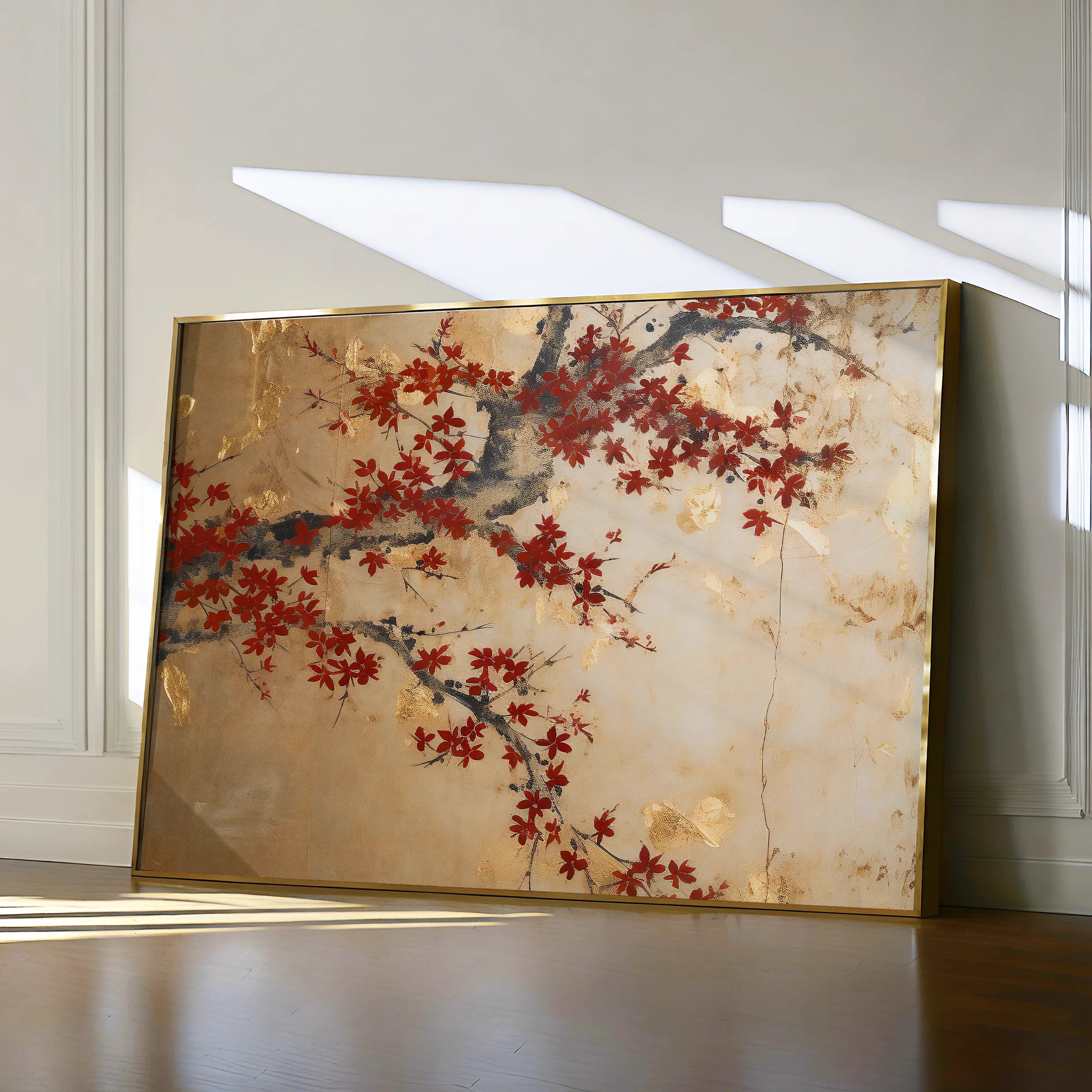 Floral 024 Canvas Art 18" x 24" / 45 x 60 cm / Black