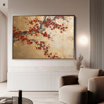 Floral 024 Canvas Art 18" x 24" / 45 x 60 cm / Black
