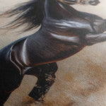 Horses 024 Canvas Art 60 x 40 cm / Black