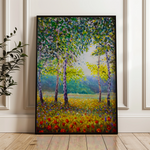 Landscape 024 Canvas Art 18" x 24" / 45 x 60 cm / Black