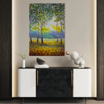 Landscape 024 Canvas Art 18" x 24" / 45 x 60 cm / Black