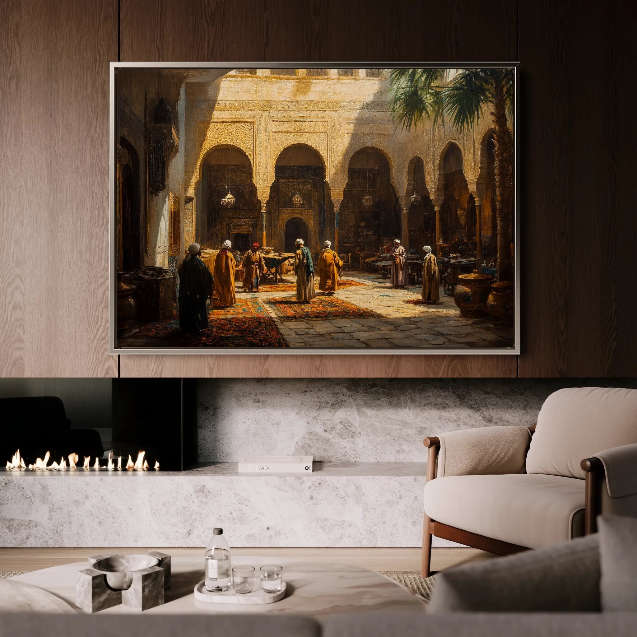 Orientalist 024 Canvas Art 18" x 24" / 45 x 60 cm / Black