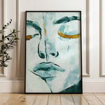 Portrait 024 Canvas Art 18" x 24" / 45 x 60 cm / Black