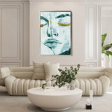 Portrait 024 Canvas Art 18" x 24" / 45 x 60 cm / Black