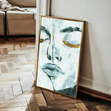 Portrait 024 Canvas Art 18" x 24" / 45 x 60 cm / Black