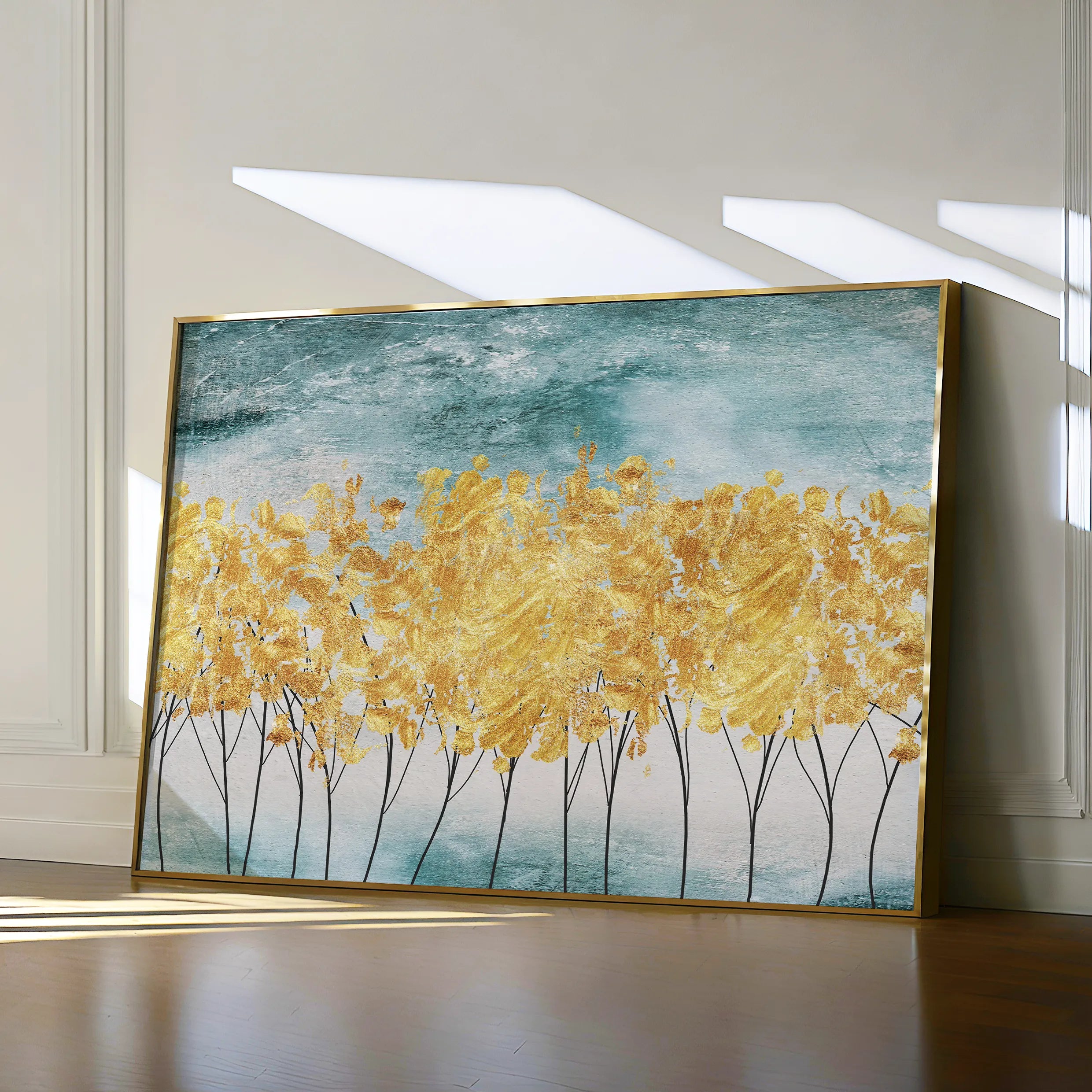 Abstract 025 Canvas Art 18" x 24" / 45 x 60 cm / Black