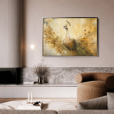 Animals 025 Canvas Art 18" x 24" / 45 x 60 cm / Black