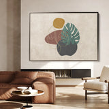 Boho 025 Canvas Art 18" x 24" / 45 x 60 cm / Black