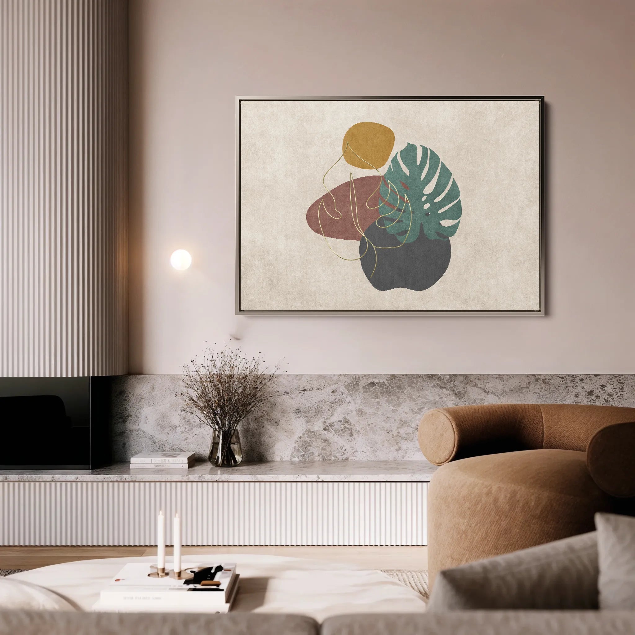 Boho 025 Canvas Art 18" x 24" / 45 x 60 cm / Black