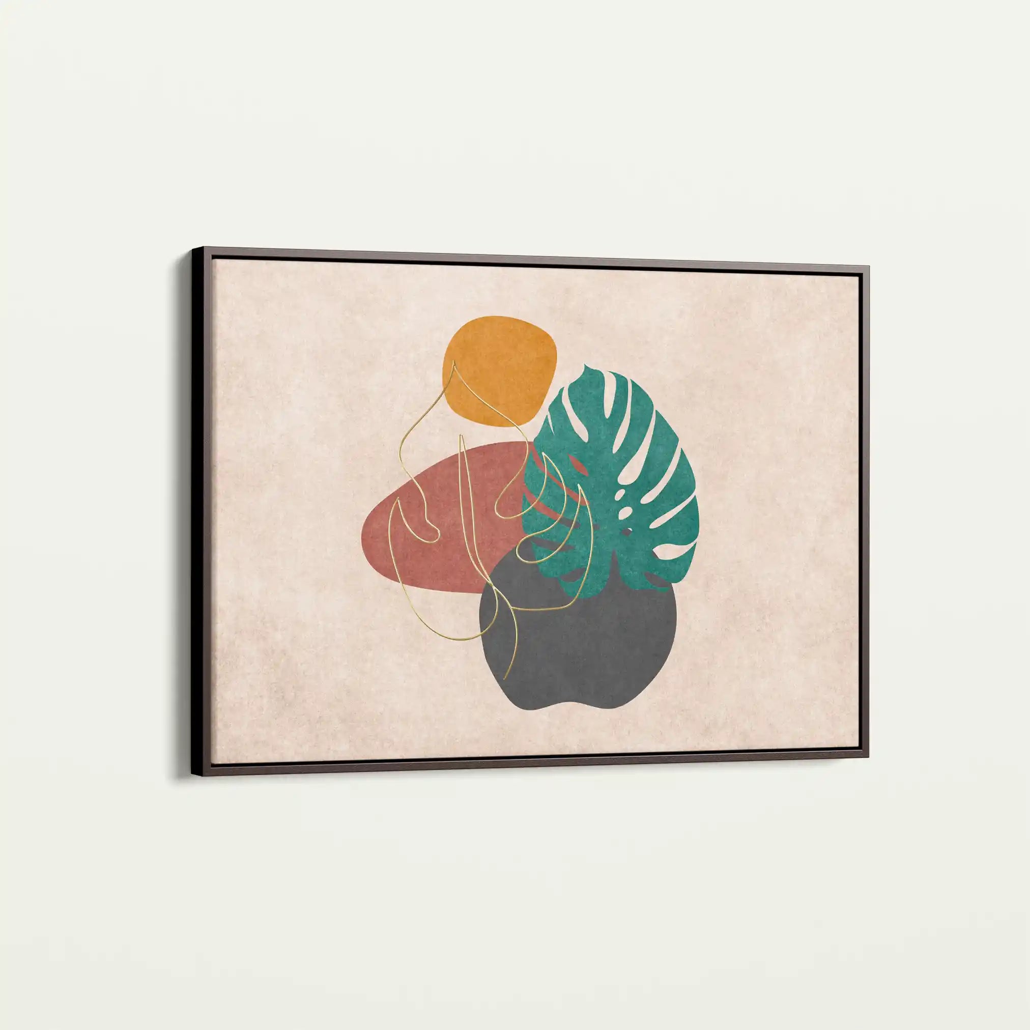 Boho 025 Canvas Art 60 x 40 cm / Black