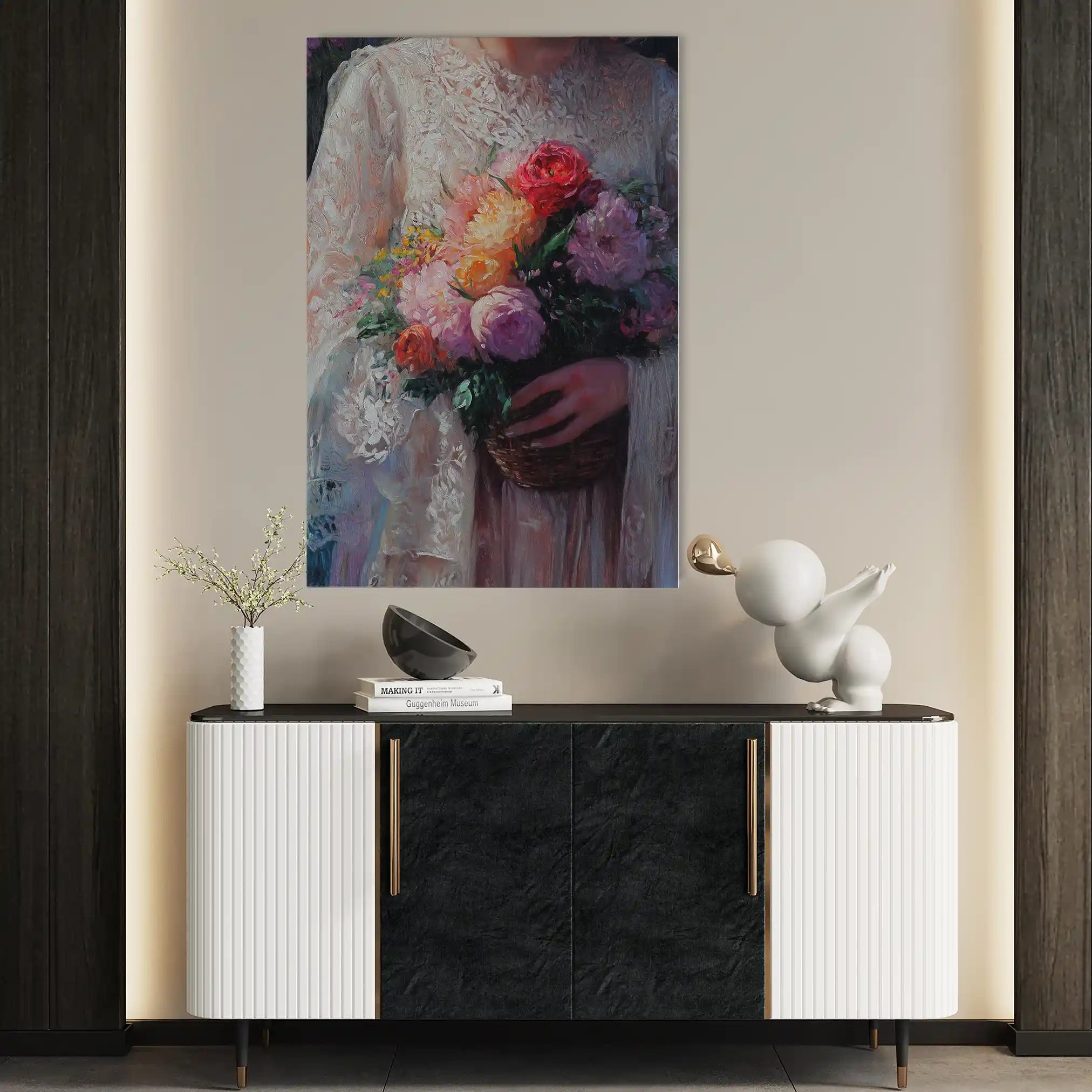 Classic 025 Canvas Art 18" x 24" / 45 x 60 cm / Black