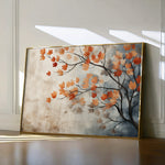 Floral 025 Canvas Art 18" x 24" / 45 x 60 cm / Black