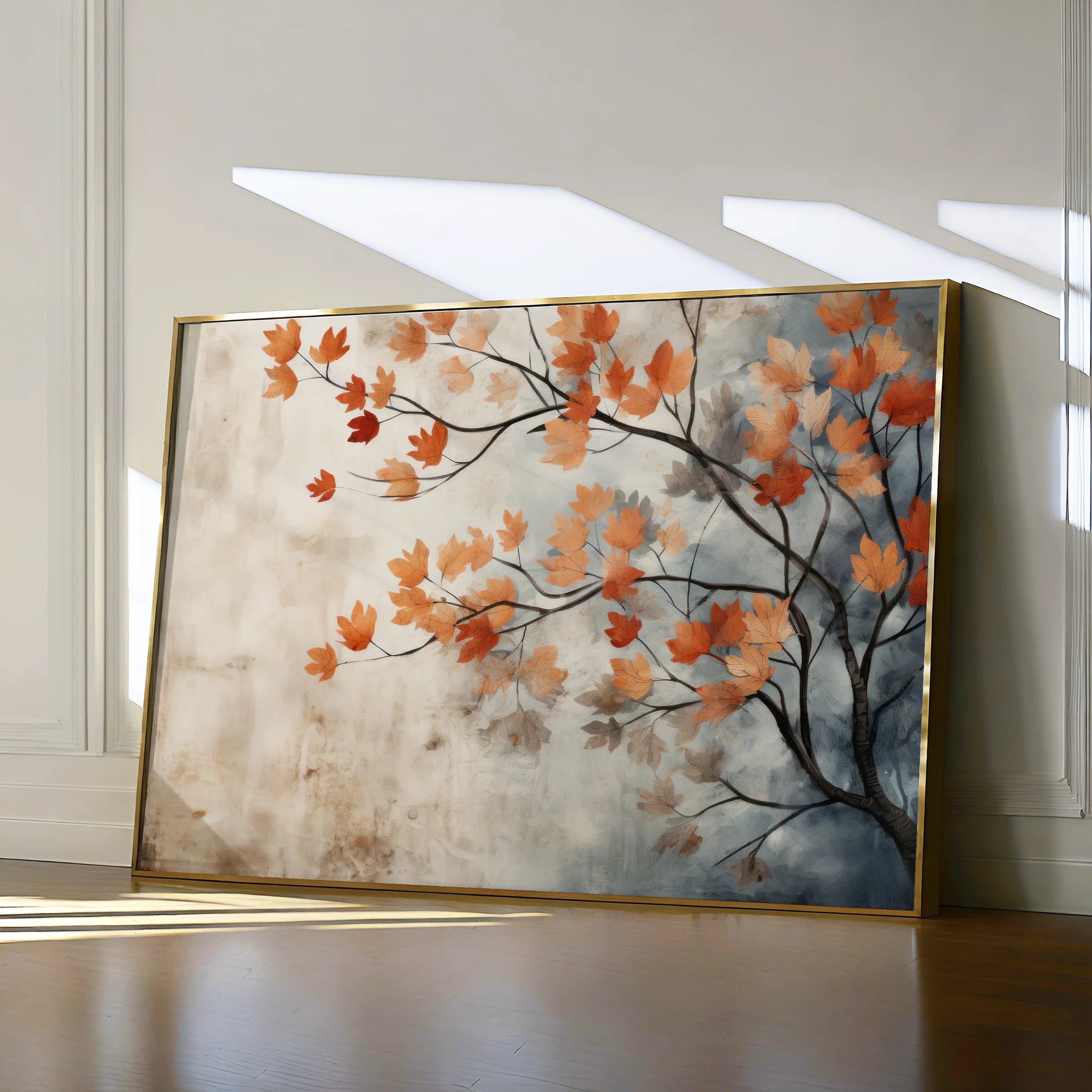 Floral 025 Canvas Art 18" x 24" / 45 x 60 cm / Black