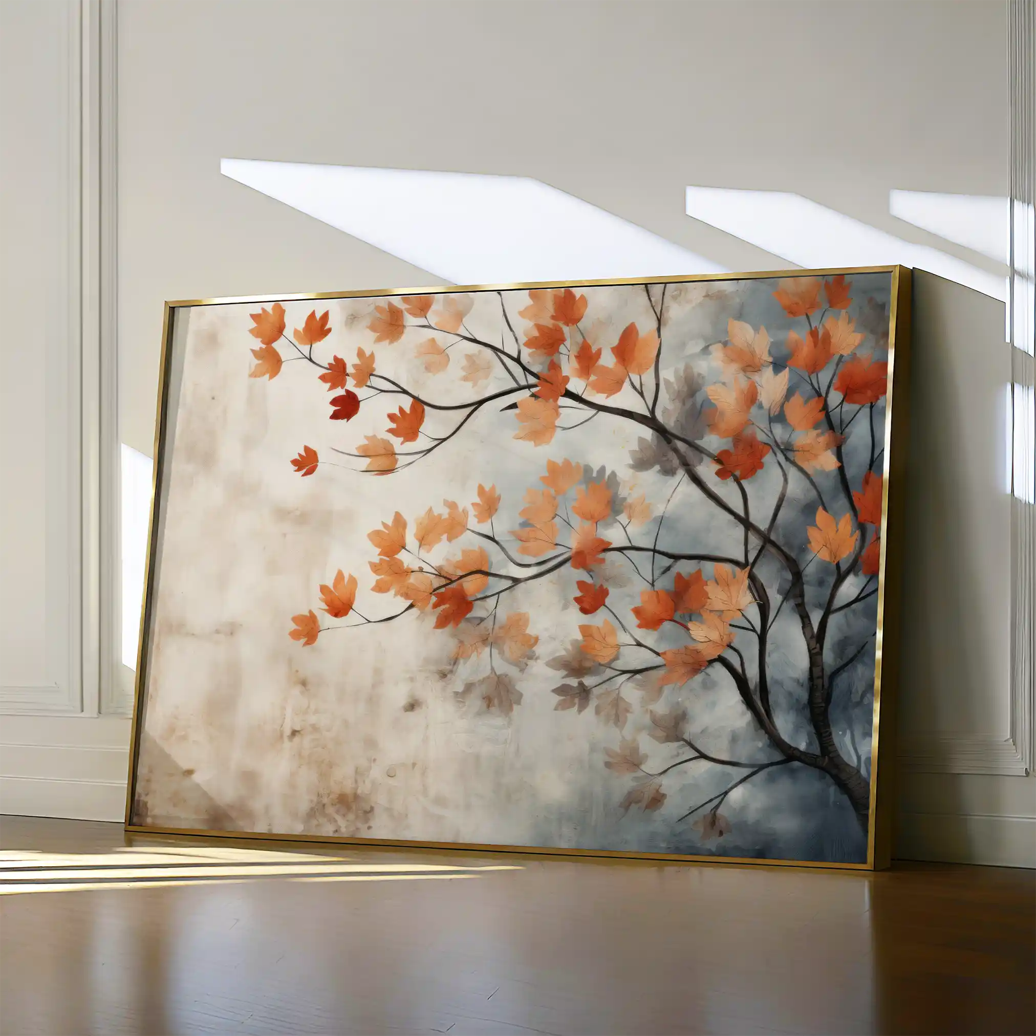 Floral 025 Canvas Art 60 x 40 cm / Black