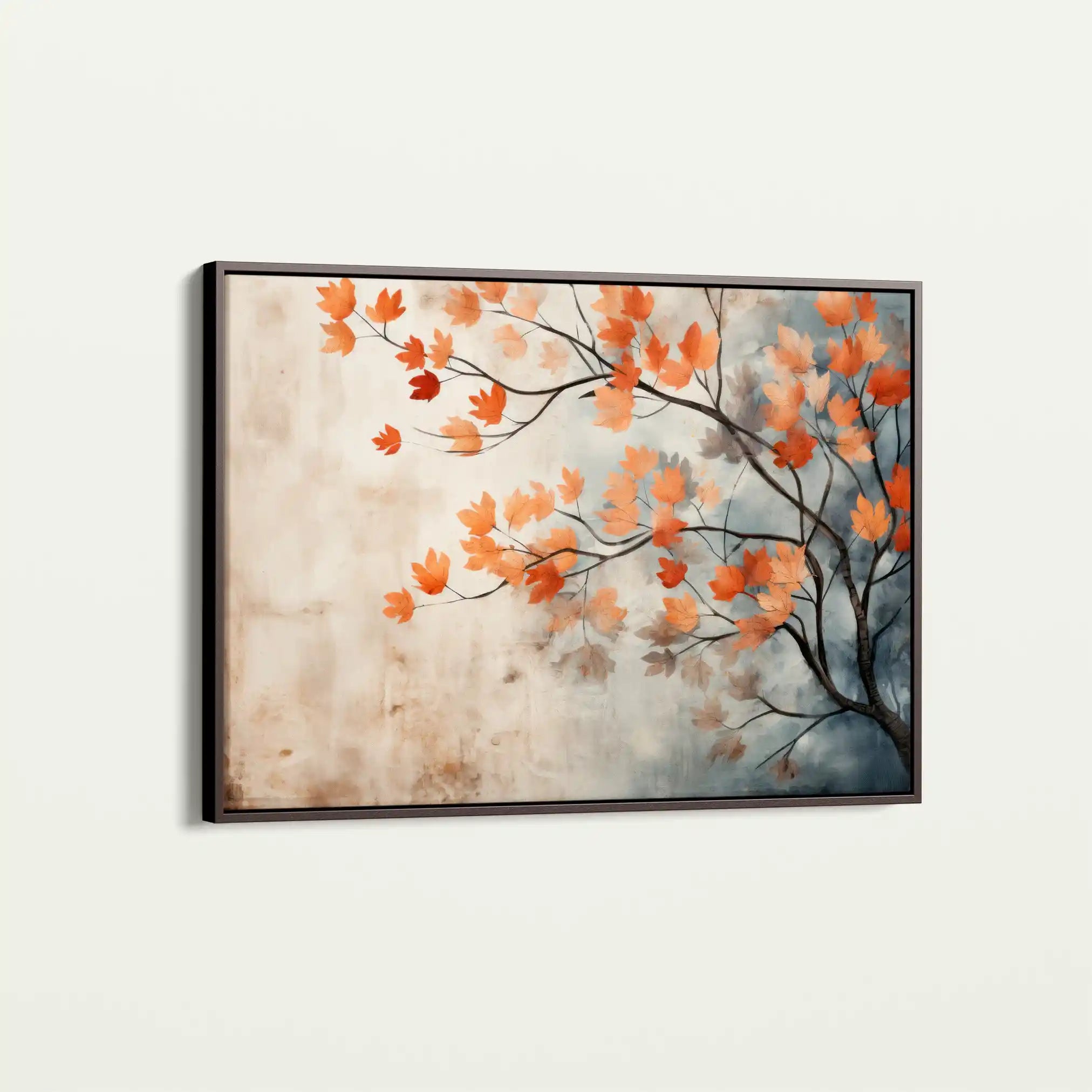 Floral 025 Canvas Art 60 x 40 cm / Black