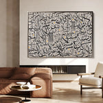 Islamic 025 Canvas Art 60 x 40 cm / Black