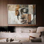 Portrait 025 Canvas Art 18" x 24" / 45 x 60 cm / Black