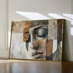 Portrait 025 Canvas Art 18" x 24" / 45 x 60 cm / Black