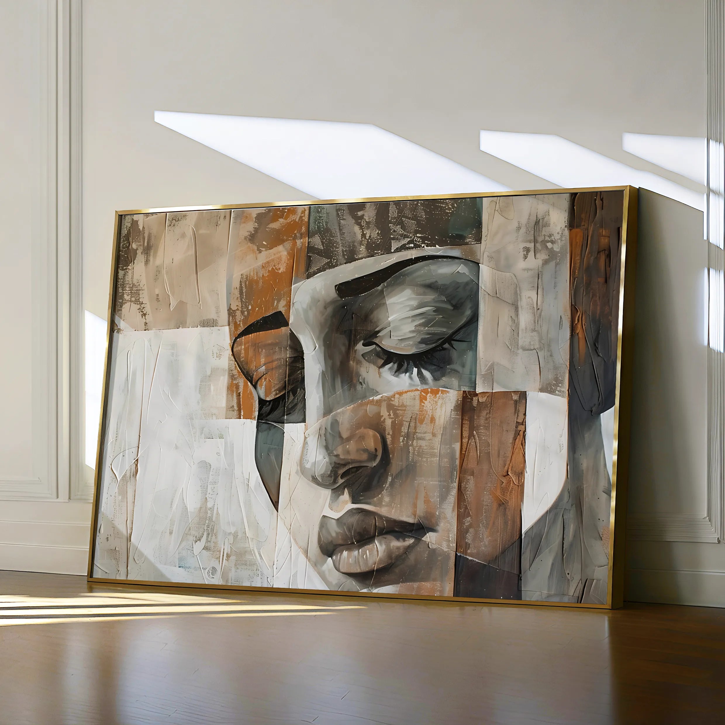 Portrait 025 Canvas Art 18" x 24" / 45 x 60 cm / Black