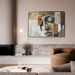 Portrait 025 Canvas Art 18" x 24" / 45 x 60 cm / Black