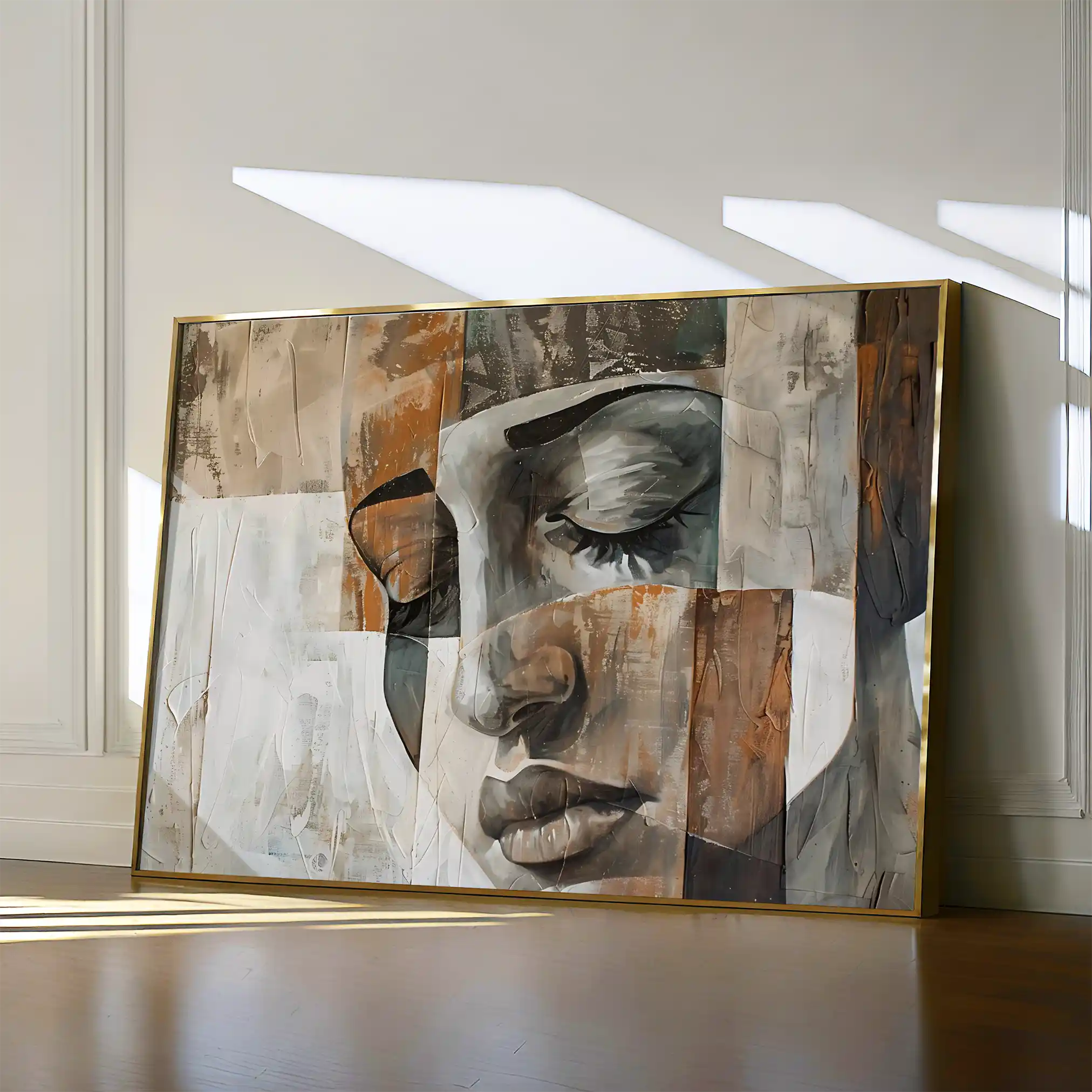 Portrait 025 Canvas Art 60 x 40 cm / Black
