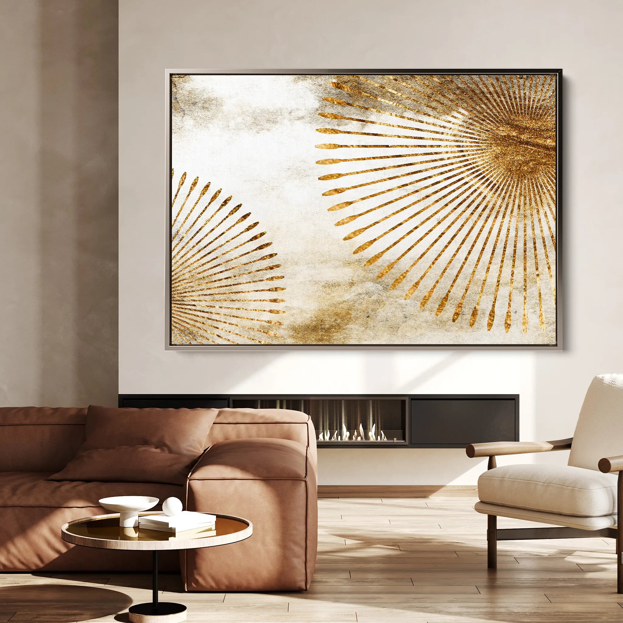 Abstract 026 Canvas Art 18" x 24" / 45 x 60 cm / Black