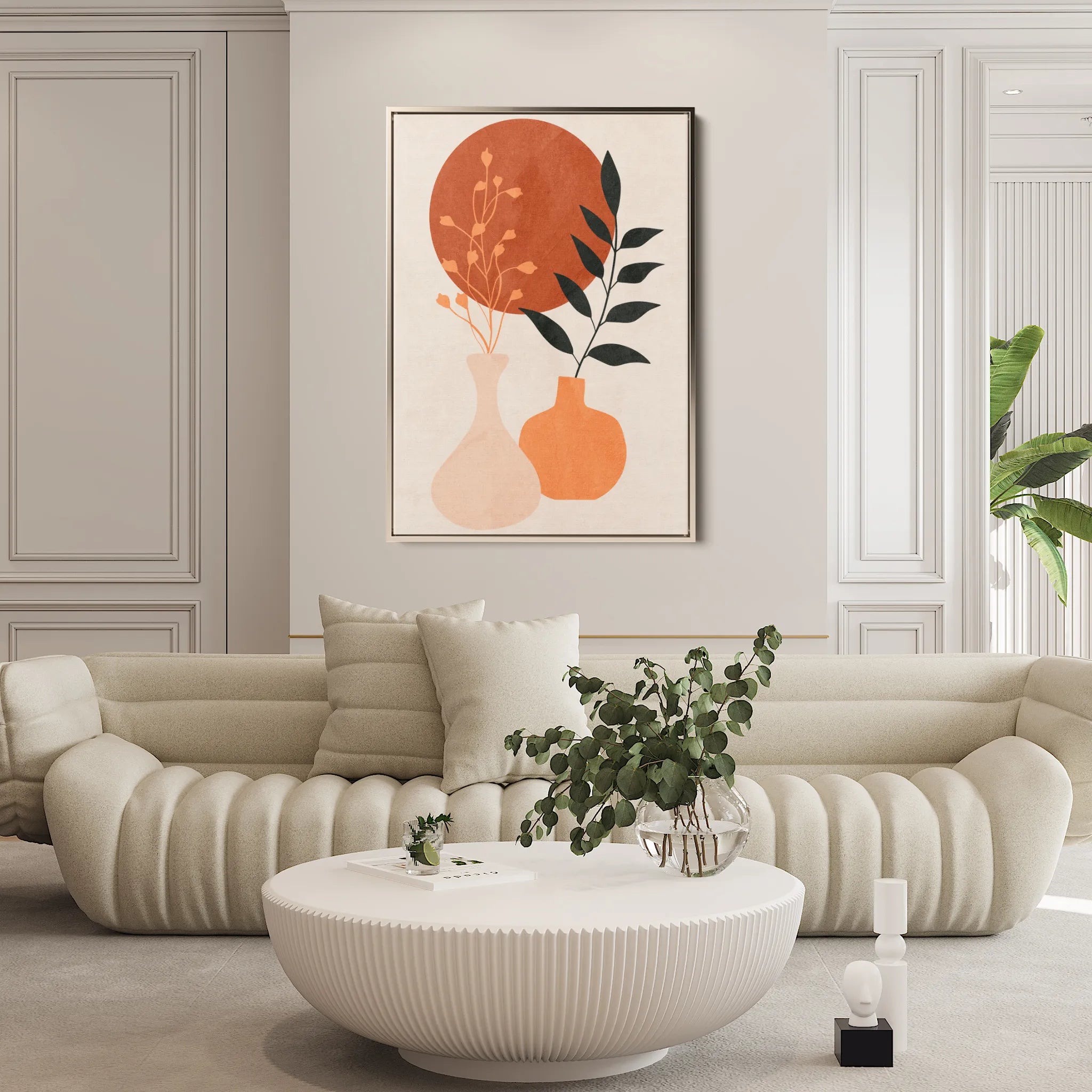 Boho 026 Canvas Art 18" x 24" / 45 x 60 cm / Black