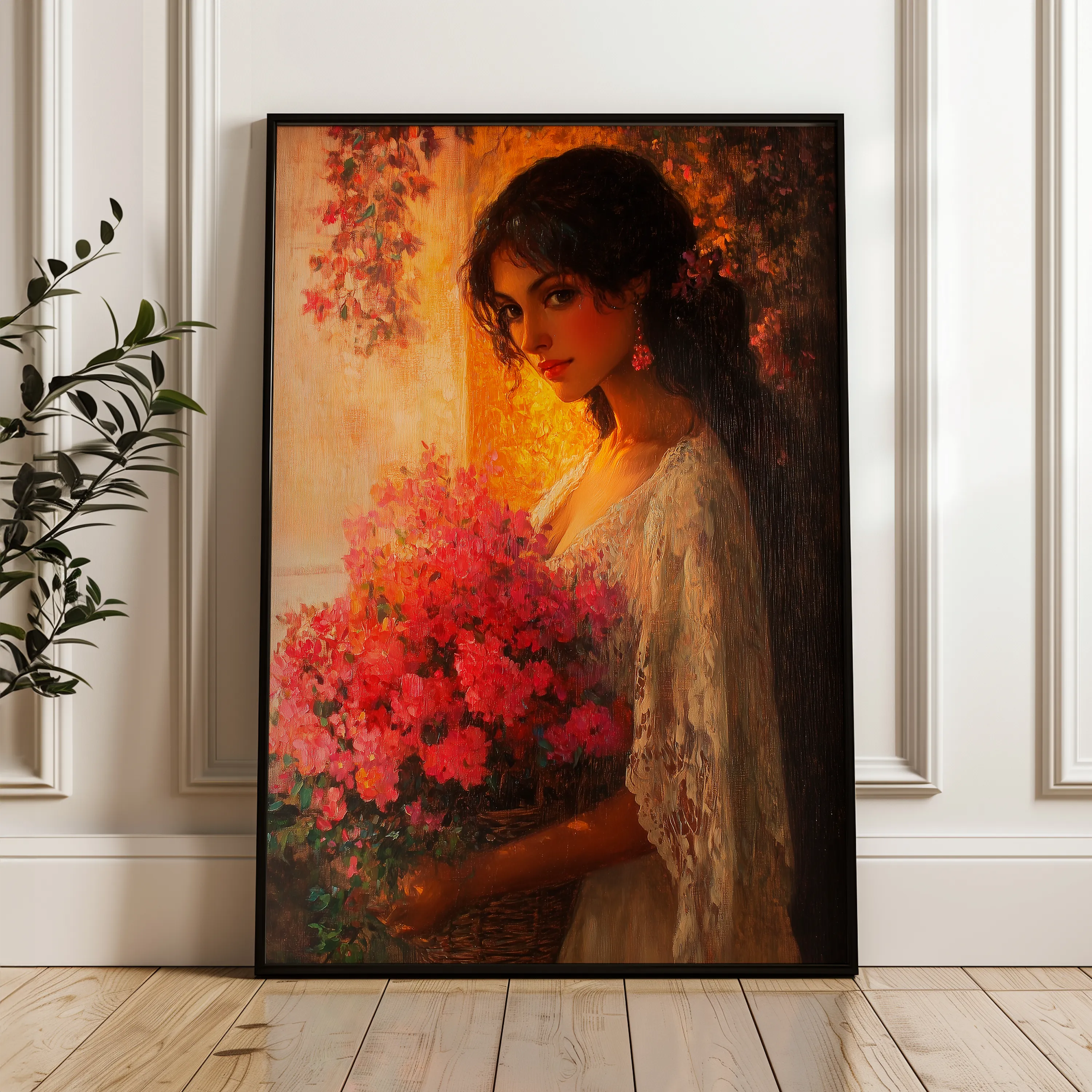 Classic 026 Canvas Art 18" x 24" / 45 x 60 cm / Black