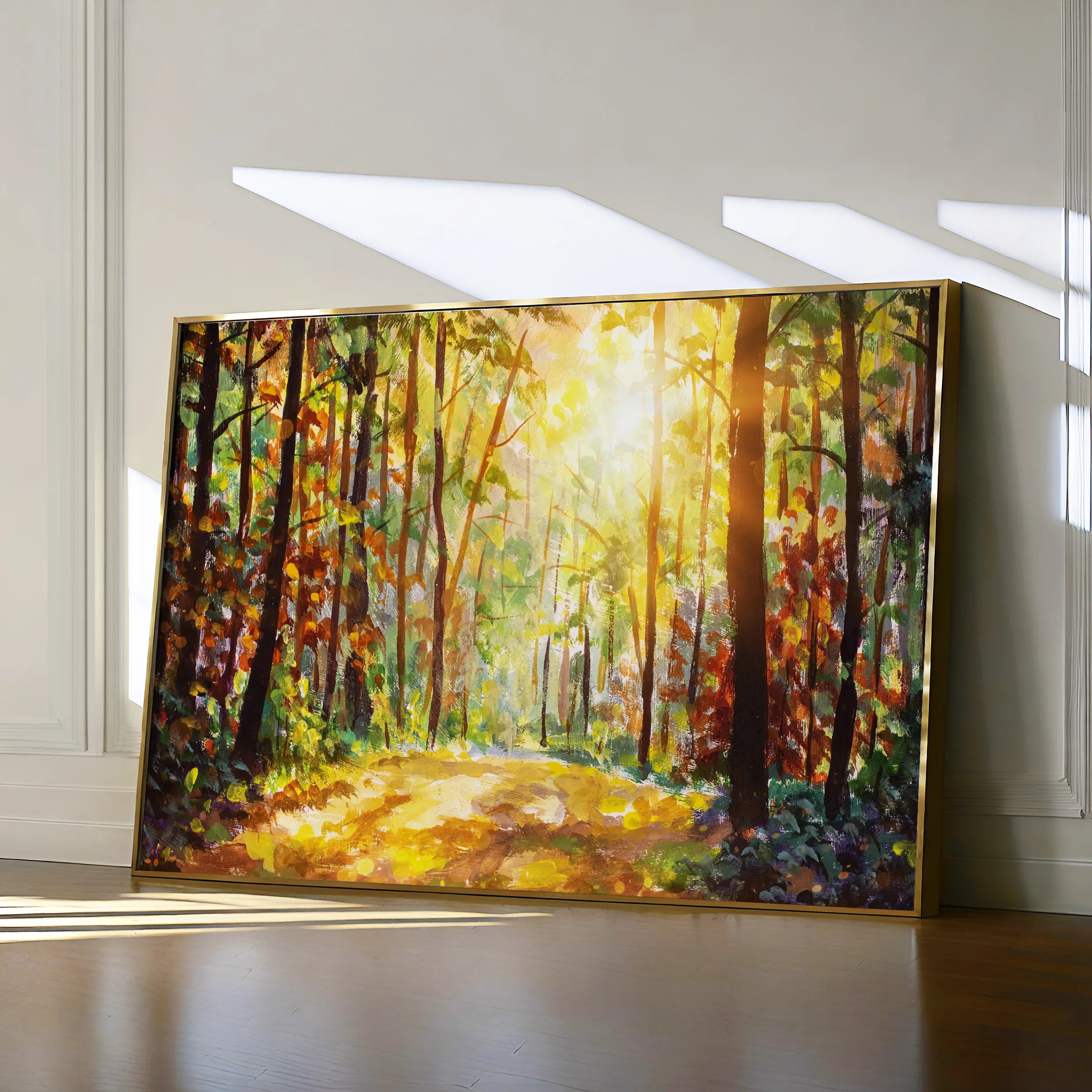 Landscape 026 Canvas Art 18" x 24" / 45 x 60 cm / Black