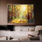 Landscape 026 Canvas Art 18" x 24" / 45 x 60 cm / Black