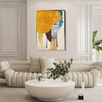 Portrait 026 Canvas Art 18" x 24" / 45 x 60 cm / Black