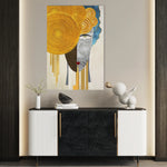 Portrait 026 Canvas Art 18" x 24" / 45 x 60 cm / Black